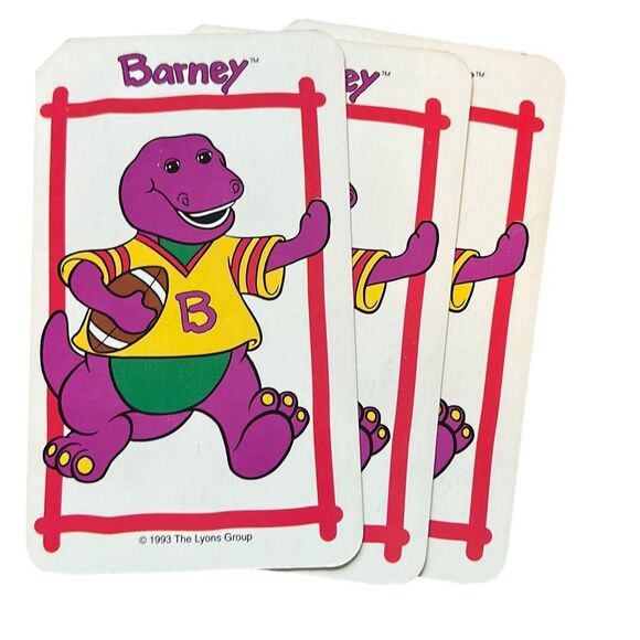 Barney Jumbo Card Game 1993 - Picture 8 of 13
